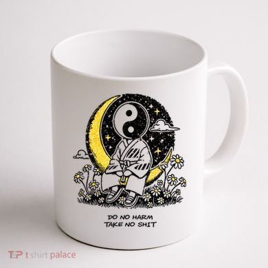 Third Eye Kingdom Do No Harm Take No Shit Coffee Mug back