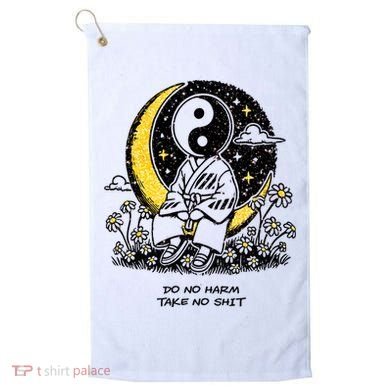 Third Eye Kingdom Do No Harm Take No Shit Golf Towel