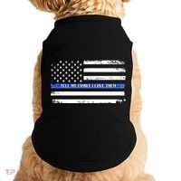 Tell My Family I Love Them Thin Blue Line  Doggie Tank thumb 0