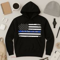 Tell My Family I Love Them Thin Blue Line  Hoodie thumb 3