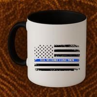 Tell My Family I Love Them Thin Blue Line  Coffee Mug thumb 2