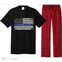 Tell My Family I Love Them Thin Blue Line  Pajama Set thumb 0
