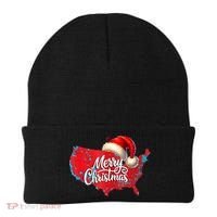 Trump Election Map Merry Christmas Holiday Santa Hat Xmas Beanie thumb 0