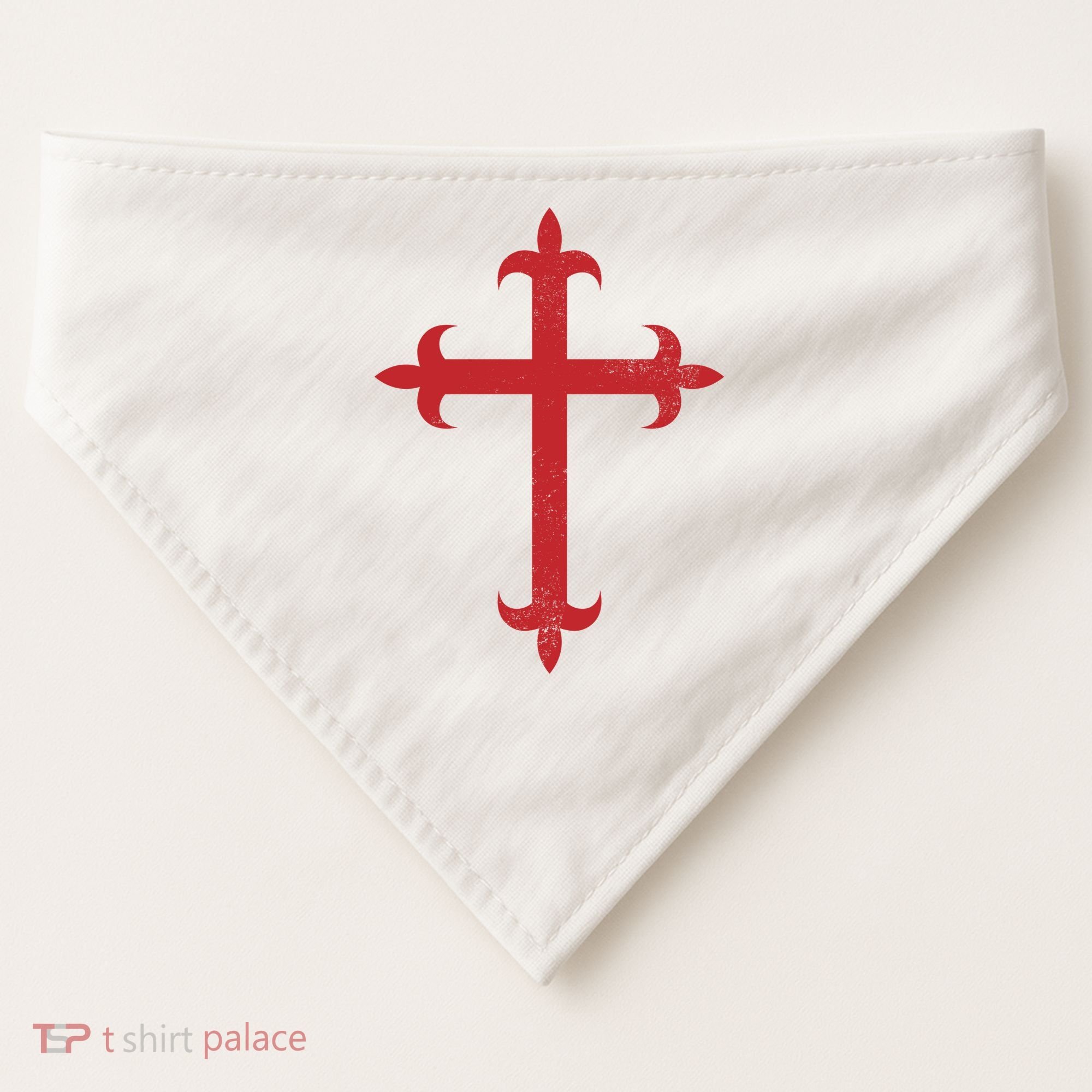 Templar Cross USA-Made Doggie Bandana