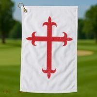 Templar Cross Golf Towel thumb 1