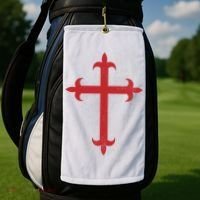 Templar Cross Golf Towel thumb 2