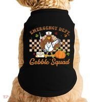 Thanksgiving Er Nurse Emergency Dept Departt Gobble Squad Gift Doggie Tank thumb 0