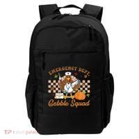 Thanksgiving Er Nurse Emergency Dept Departt Gobble Squad Gift Backpack thumb 0