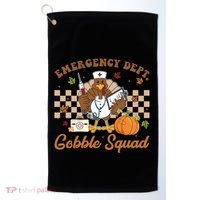 Thanksgiving Er Nurse Emergency Dept Departt Gobble Squad Gift Golf Towel thumb 0