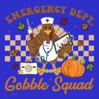 Thanksgiving Er Nurse Emergency Dept Departt Gobble Squad Gift Women's Tank Top thumb 5