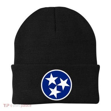 Tennessee Flag Vintage Distressed Beanie