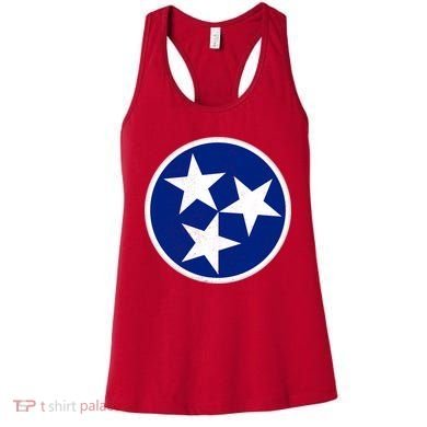 Tennessee Flag Vintage Distressed Women's Tank Top