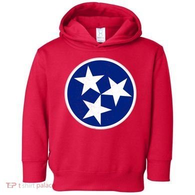 Tennessee Flag Vintage Distressed Toddler Hoodie