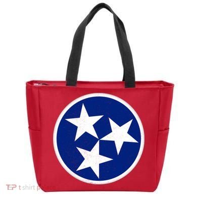 Tennessee Flag Vintage Distressed Tote Bag