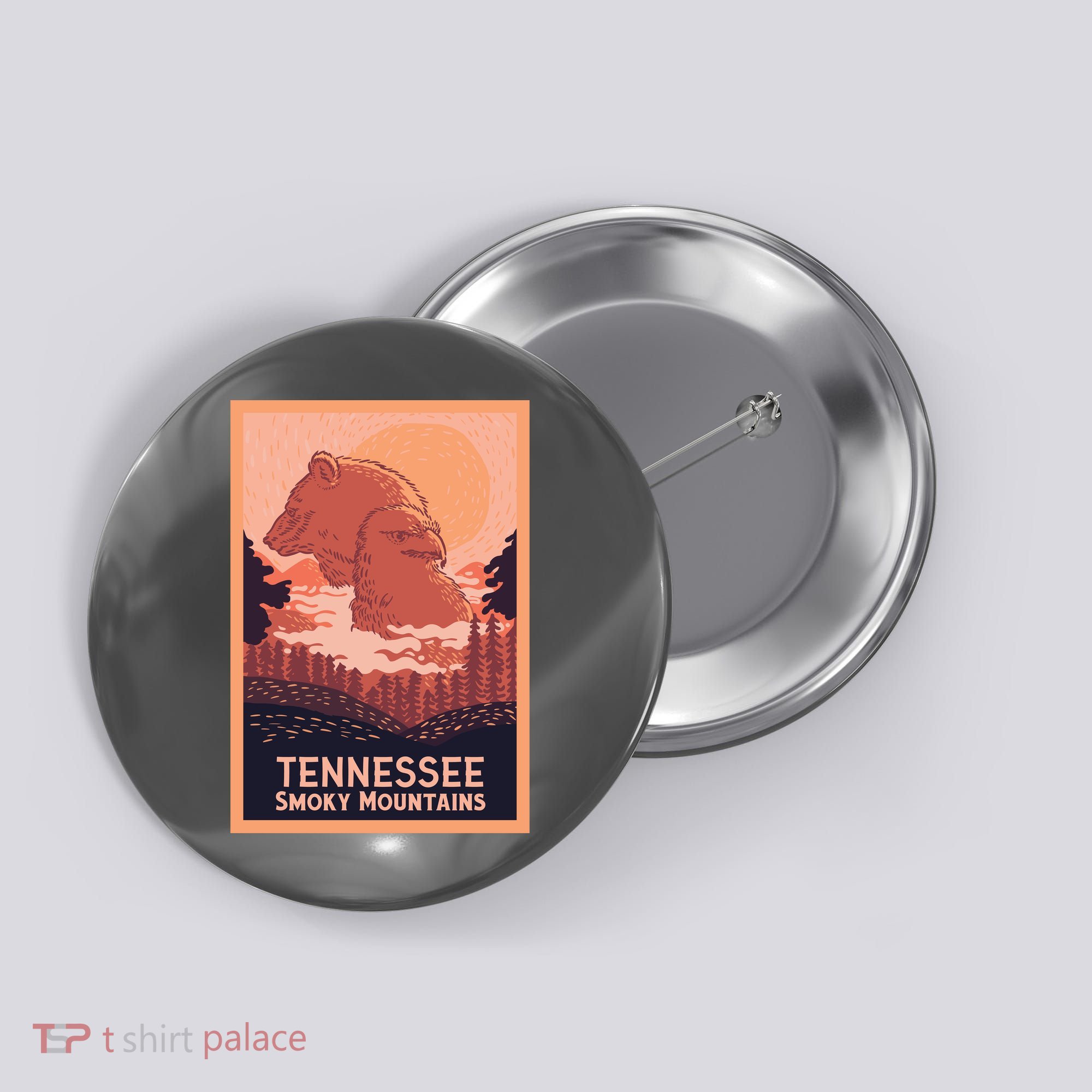 Tennessee Smoky Mountains Button