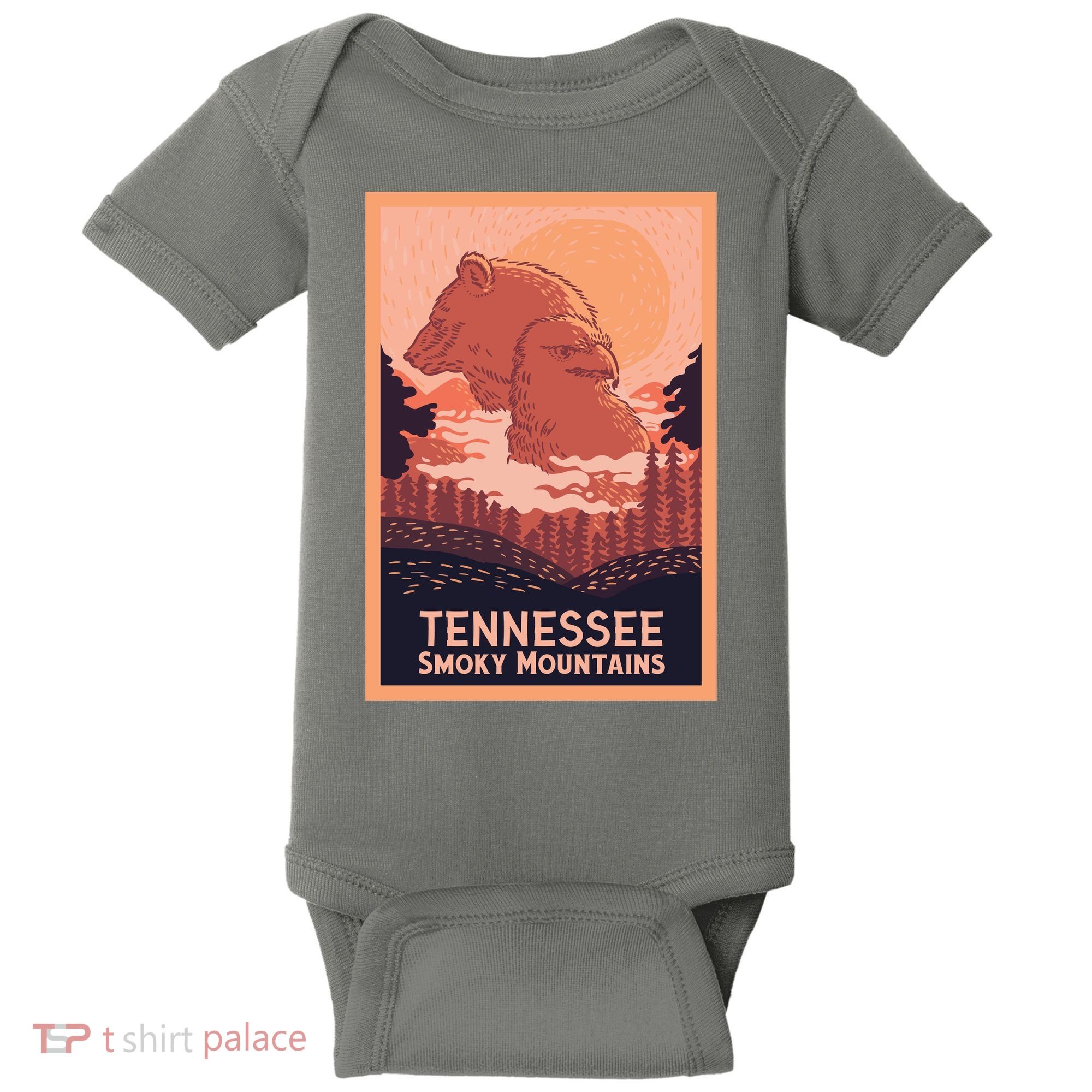 Tennessee Smoky Mountains Baby Bodysuit