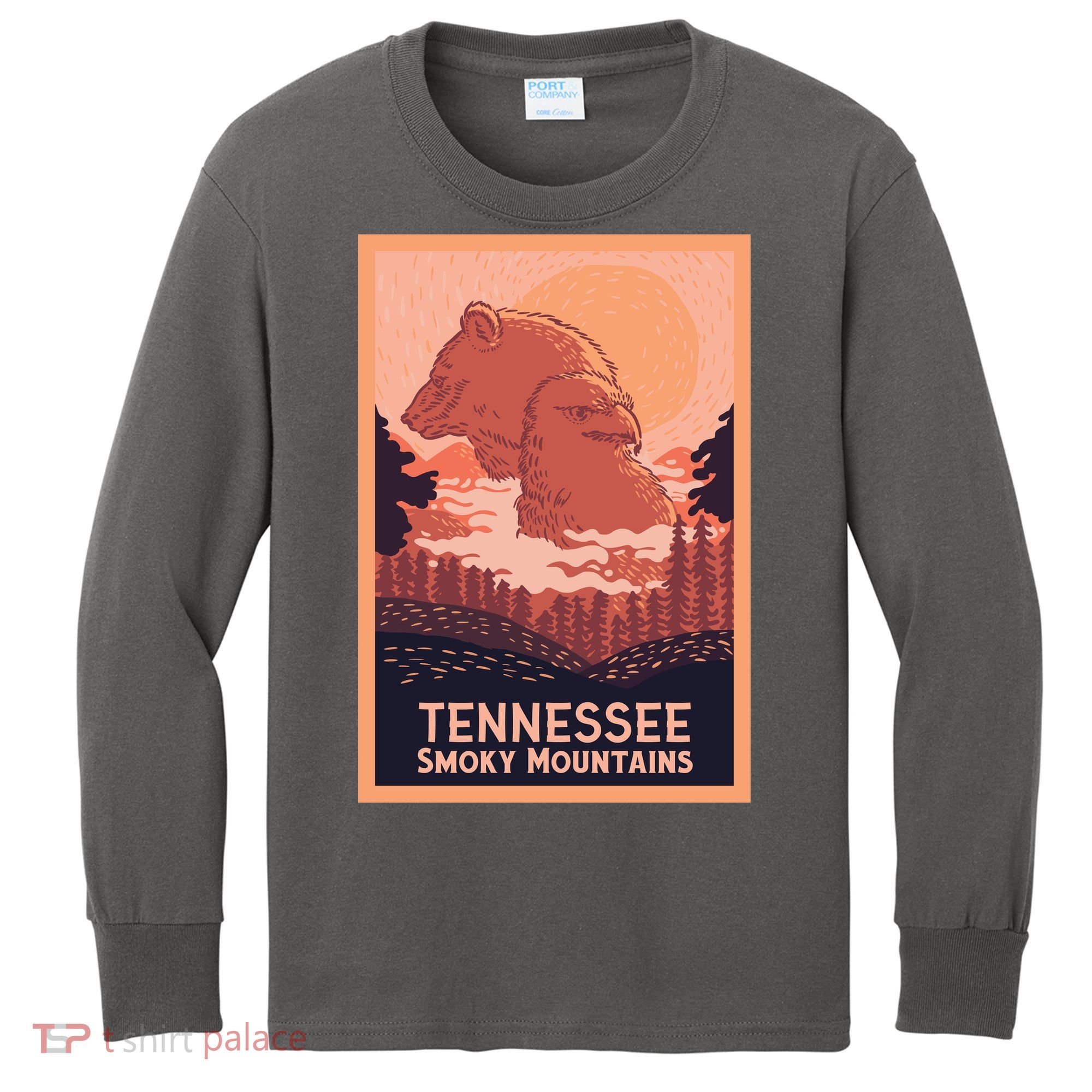 Tennessee Smoky Mountains Kids Long Sleeve Shirt