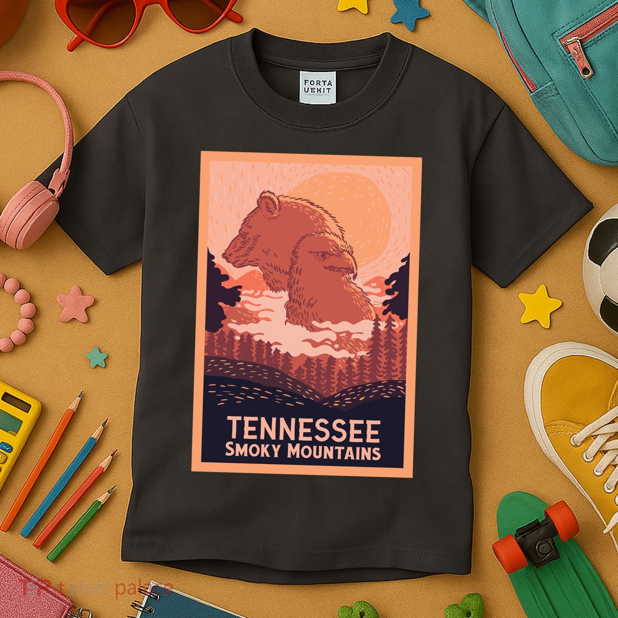 Tennessee Smoky Mountains Kids T-Shirt