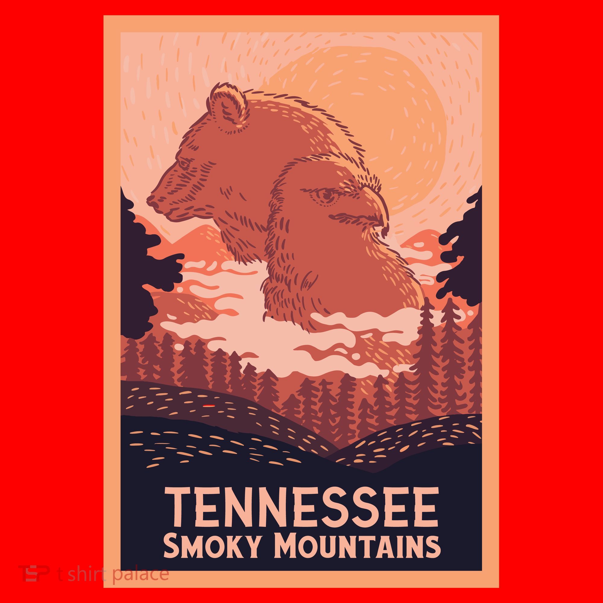 Tennessee Smoky Mountains Santa Hat