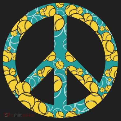 Tennis Peace Sign Women's Dry Zone Grid Polo