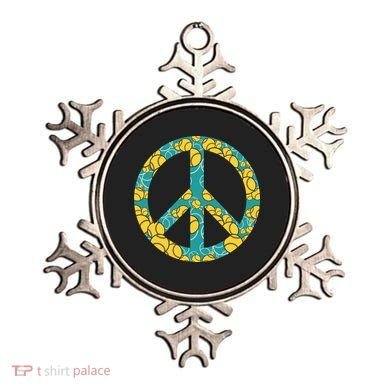 Tennis Peace Sign Ornament