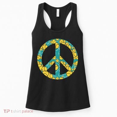 Tennis Peace Sign Women's Tank Top