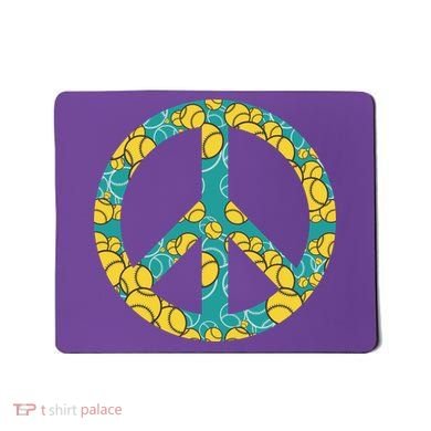 Tennis Peace Sign Mousepad