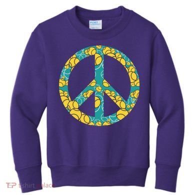 Tennis Peace Sign Kids Sweatshirt