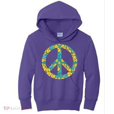 Tennis Peace Sign Kids Hoodie