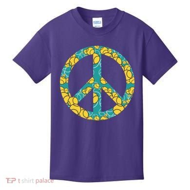 Tennis Peace Sign Kids T-Shirt