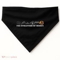 The Evolution Of Money Bitcoin Btc Crypto Cryptocurrency USA-Made Doggie Bandana thumb 0