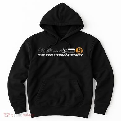 The Evolution Of Money Bitcoin Btc Crypto Cryptocurrency Hoodie