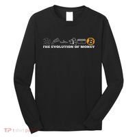 The Evolution Of Money Bitcoin Btc Crypto Cryptocurrency Long Sleeve Shirt thumb 0