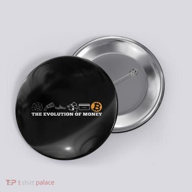 The Evolution Of Money Bitcoin Btc Crypto Cryptocurrency Button