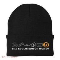 The Evolution Of Money Bitcoin Btc Crypto Cryptocurrency Beanie thumb 0