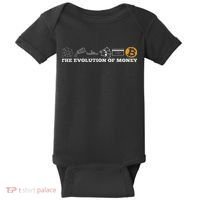 The Evolution Of Money Bitcoin Btc Crypto Cryptocurrency Baby Bodysuit thumb 0