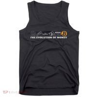 The Evolution Of Money Bitcoin Btc Crypto Cryptocurrency Tank Top thumb 0