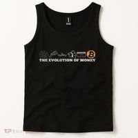 The Evolution Of Money Bitcoin Btc Crypto Cryptocurrency Tank Top thumb 2