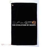 The Evolution Of Money Bitcoin Btc Crypto Cryptocurrency Golf Towel thumb 0