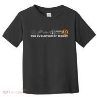 The Evolution Of Money Bitcoin Btc Crypto Cryptocurrency Toddler T-Shirt thumb 0