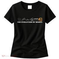 The Evolution Of Money Bitcoin Btc Crypto Cryptocurrency Women's T-Shirt thumb 0