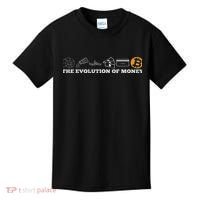 The Evolution Of Money Bitcoin Btc Crypto Cryptocurrency Kids T-Shirt thumb 0