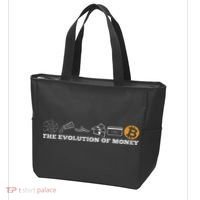 The Evolution Of Money Bitcoin Btc Crypto Cryptocurrency Tote Bag thumb 3