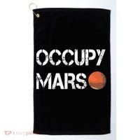 The Explorer Occupy Mars Space Golf Towel thumb 0