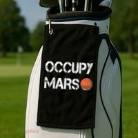 The Explorer Occupy Mars Space Golf Towel thumb 2