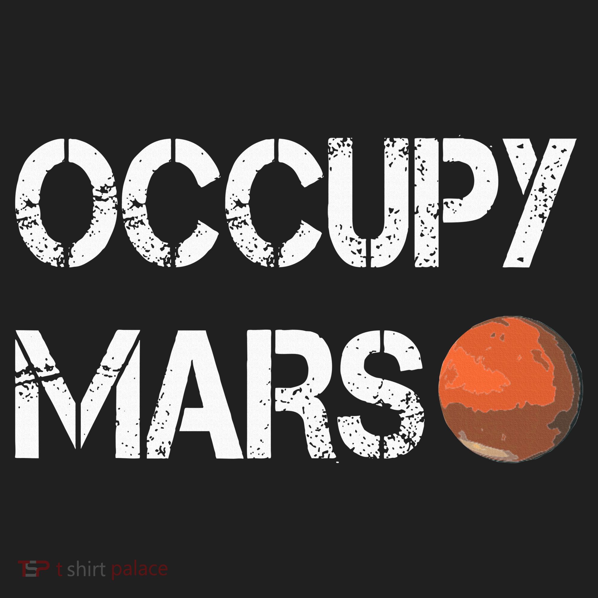 The Explorer Occupy Mars Space Golf Towel