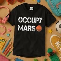 The Explorer Occupy Mars Space Kids T-Shirt thumb 3