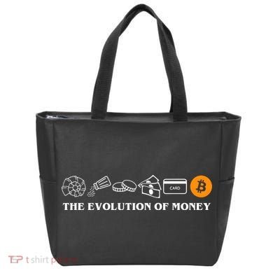 The Evolution Of Money Bitcoin Crypto Tote Bag