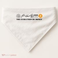 The Evolution Of Money Bitcoin Crypto USA-Made Doggie Bandana thumb 0