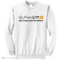 The Evolution Of Money Bitcoin Crypto Sweatshirt thumb 0